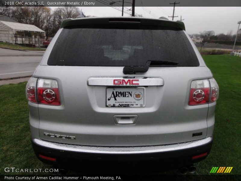 Quicksilver Metallic / Ebony 2010 GMC Acadia SLE