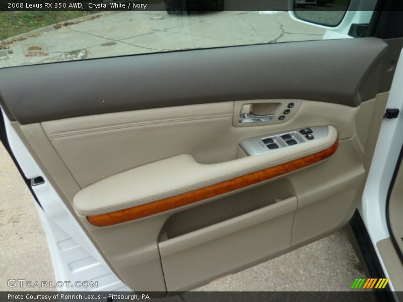 Crystal White / Ivory 2008 Lexus RX 350 AWD