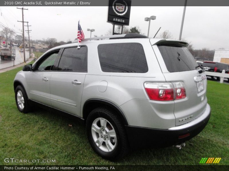 Quicksilver Metallic / Ebony 2010 GMC Acadia SLE