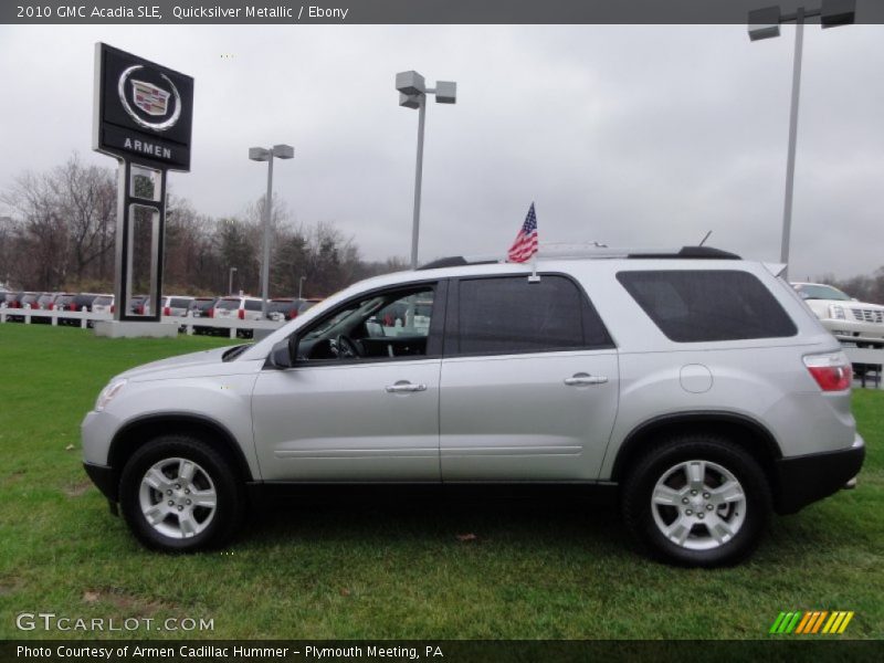Quicksilver Metallic / Ebony 2010 GMC Acadia SLE