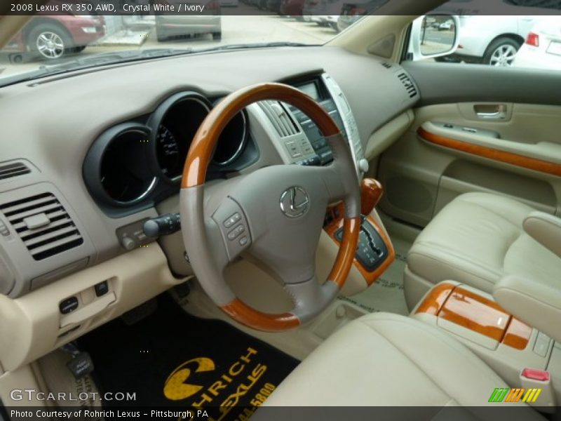 Crystal White / Ivory 2008 Lexus RX 350 AWD