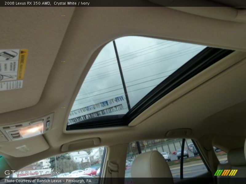Crystal White / Ivory 2008 Lexus RX 350 AWD