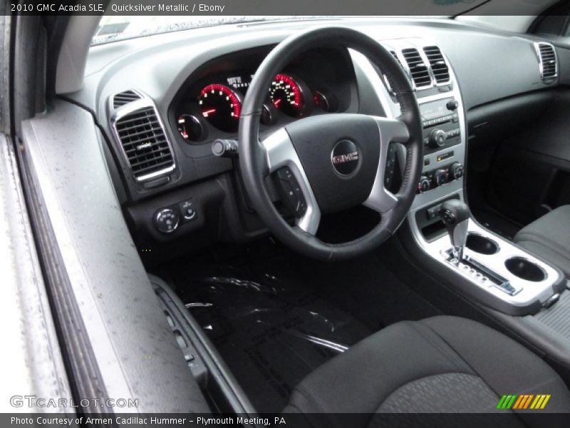 Quicksilver Metallic / Ebony 2010 GMC Acadia SLE