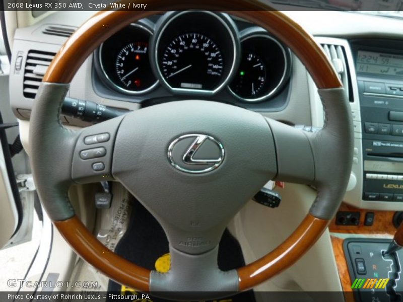 Crystal White / Ivory 2008 Lexus RX 350 AWD