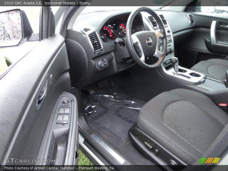 Quicksilver Metallic / Ebony 2010 GMC Acadia SLE