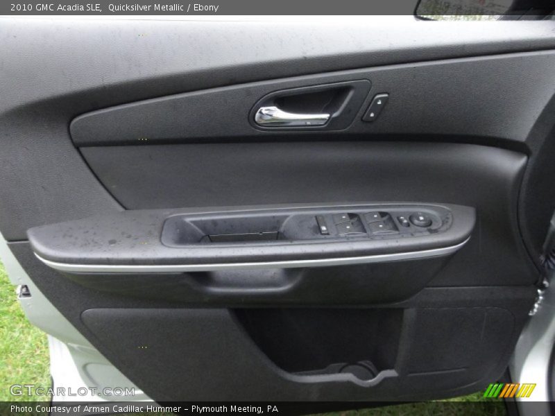 Quicksilver Metallic / Ebony 2010 GMC Acadia SLE