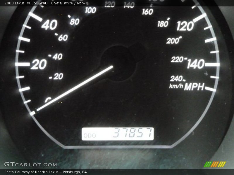 Crystal White / Ivory 2008 Lexus RX 350 AWD