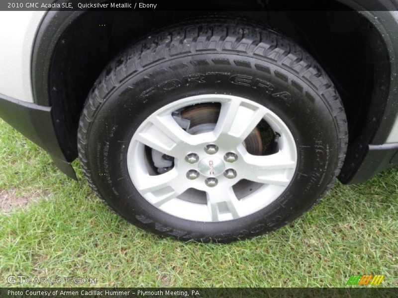 Quicksilver Metallic / Ebony 2010 GMC Acadia SLE