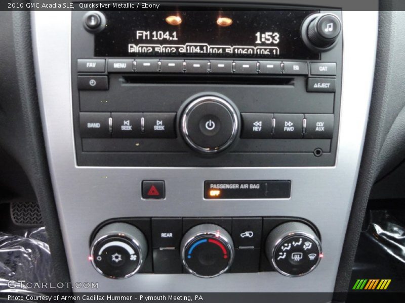 Quicksilver Metallic / Ebony 2010 GMC Acadia SLE