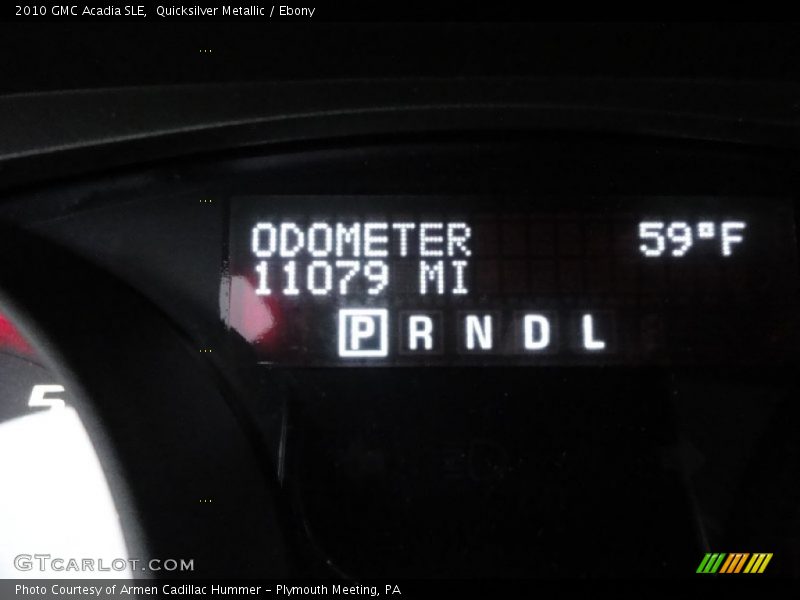 Quicksilver Metallic / Ebony 2010 GMC Acadia SLE