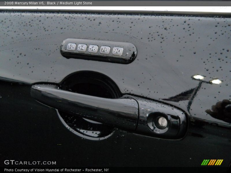 Black / Medium Light Stone 2008 Mercury Milan V6