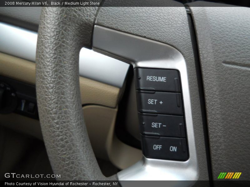 Black / Medium Light Stone 2008 Mercury Milan V6