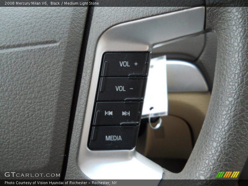 Black / Medium Light Stone 2008 Mercury Milan V6