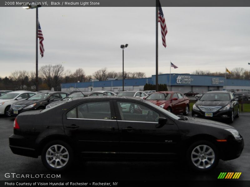 Black / Medium Light Stone 2008 Mercury Milan V6
