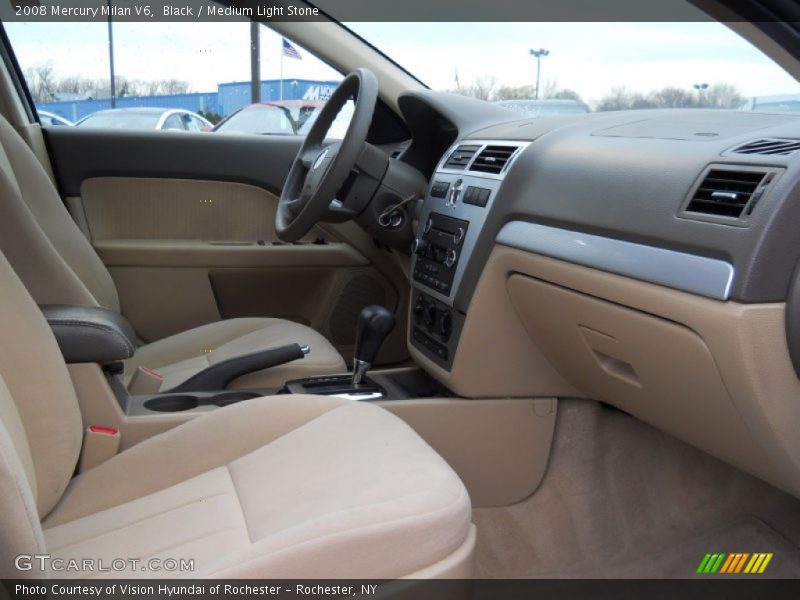 Black / Medium Light Stone 2008 Mercury Milan V6