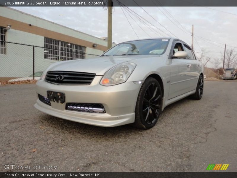 Liquid Platinum Metallic / Stone 2006 Infiniti G 35 Sedan