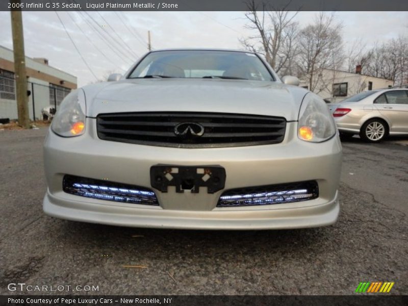 Liquid Platinum Metallic / Stone 2006 Infiniti G 35 Sedan