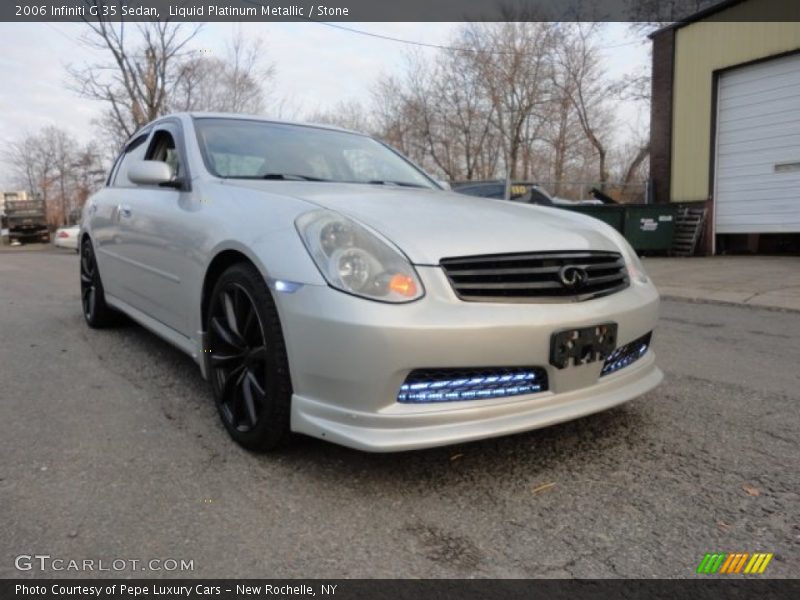 Liquid Platinum Metallic / Stone 2006 Infiniti G 35 Sedan