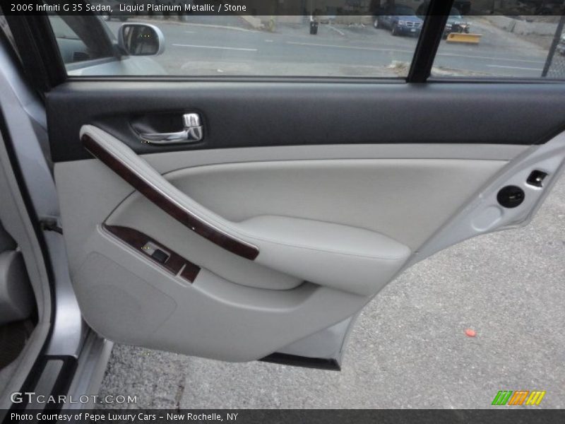 Liquid Platinum Metallic / Stone 2006 Infiniti G 35 Sedan