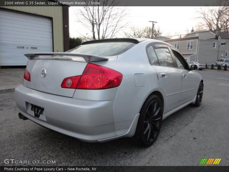 Liquid Platinum Metallic / Stone 2006 Infiniti G 35 Sedan
