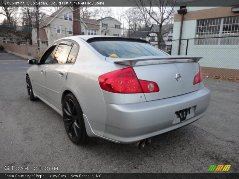 Liquid Platinum Metallic / Stone 2006 Infiniti G 35 Sedan