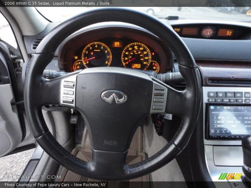 Liquid Platinum Metallic / Stone 2006 Infiniti G 35 Sedan