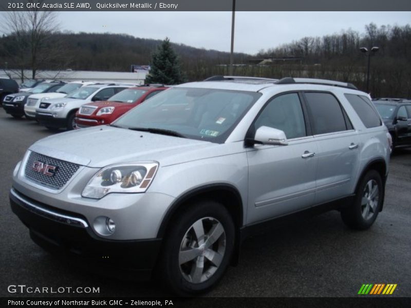 Quicksilver Metallic / Ebony 2012 GMC Acadia SLE AWD