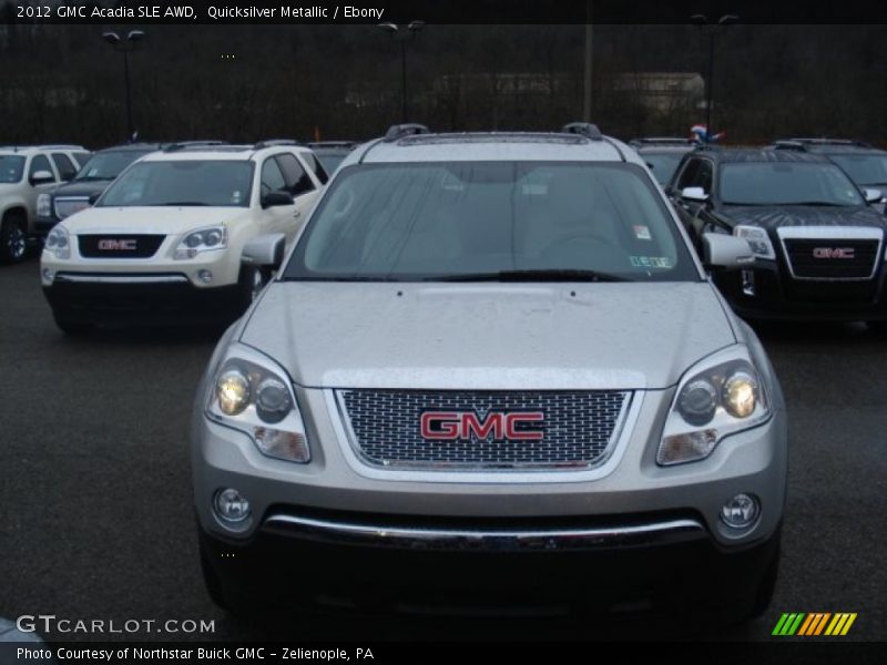 Quicksilver Metallic / Ebony 2012 GMC Acadia SLE AWD