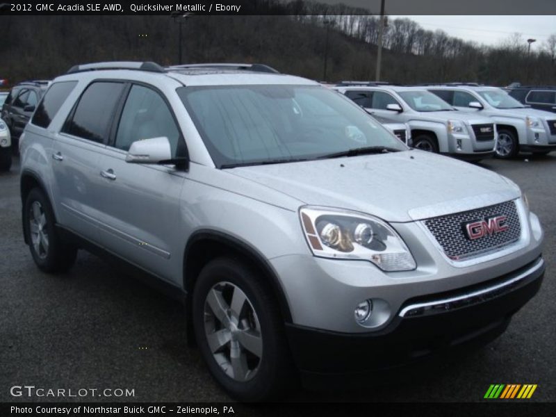 Quicksilver Metallic / Ebony 2012 GMC Acadia SLE AWD