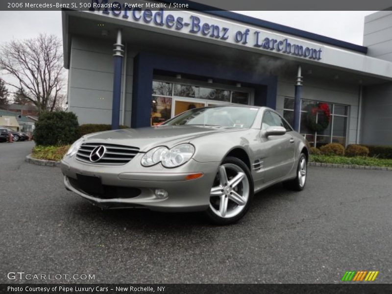 Pewter Metallic / Stone 2006 Mercedes-Benz SL 500 Roadster