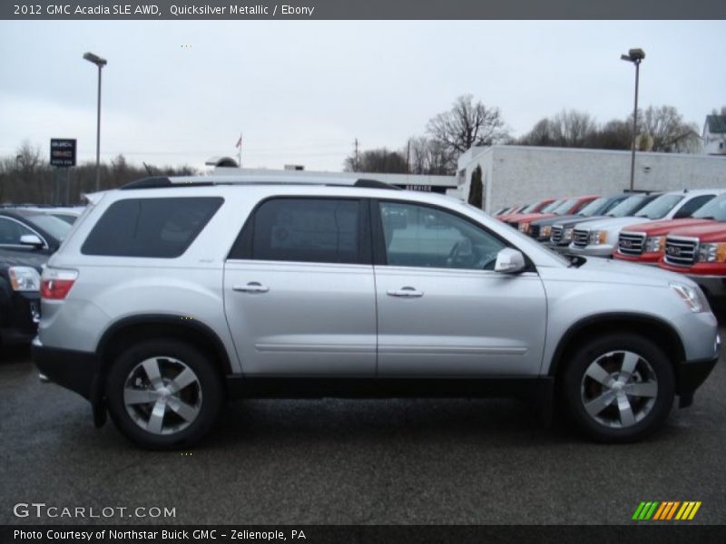 Quicksilver Metallic / Ebony 2012 GMC Acadia SLE AWD