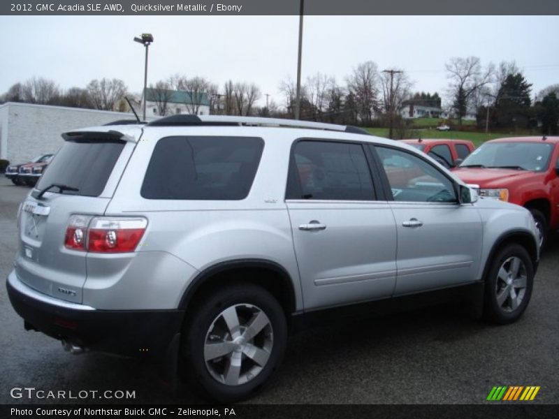 Quicksilver Metallic / Ebony 2012 GMC Acadia SLE AWD