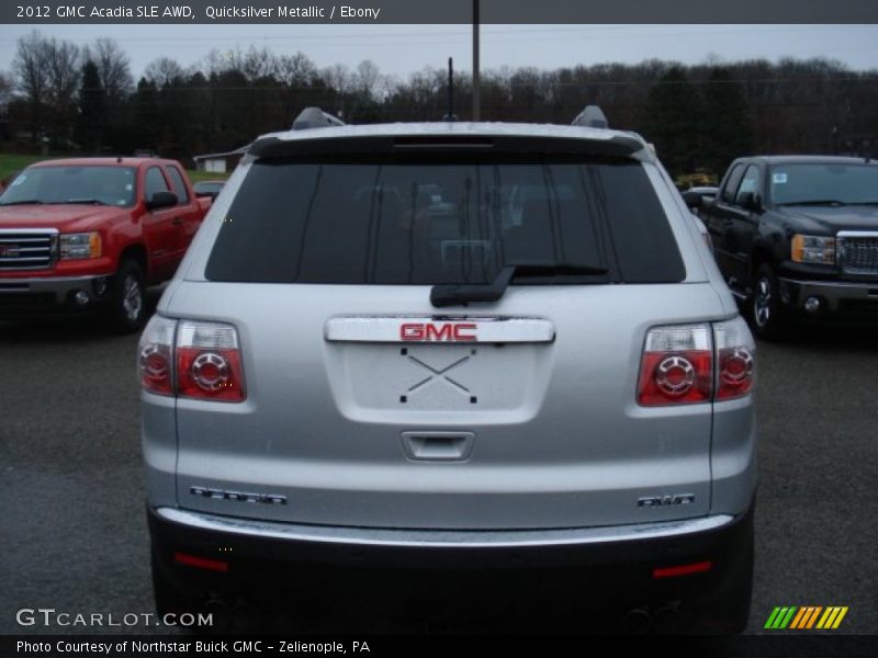 Quicksilver Metallic / Ebony 2012 GMC Acadia SLE AWD