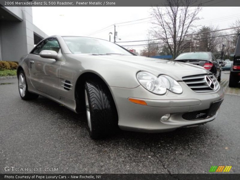 Pewter Metallic / Stone 2006 Mercedes-Benz SL 500 Roadster