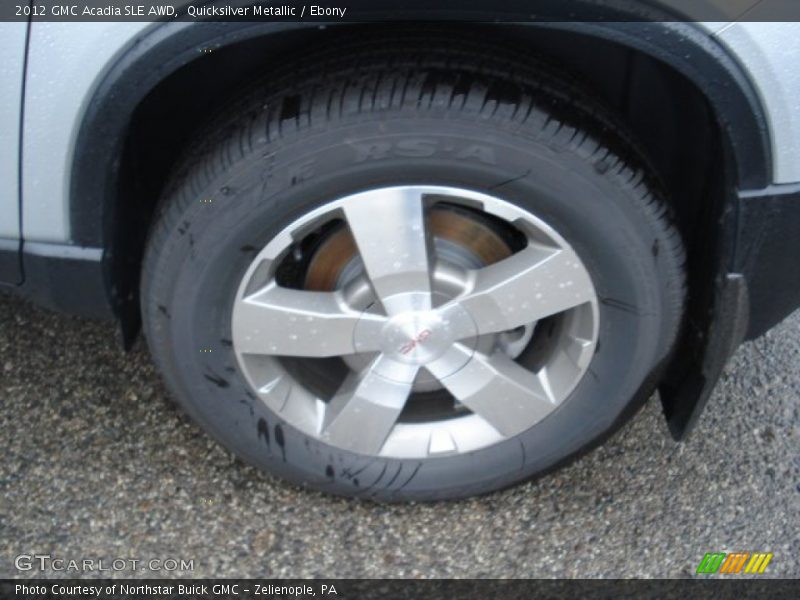 Quicksilver Metallic / Ebony 2012 GMC Acadia SLE AWD