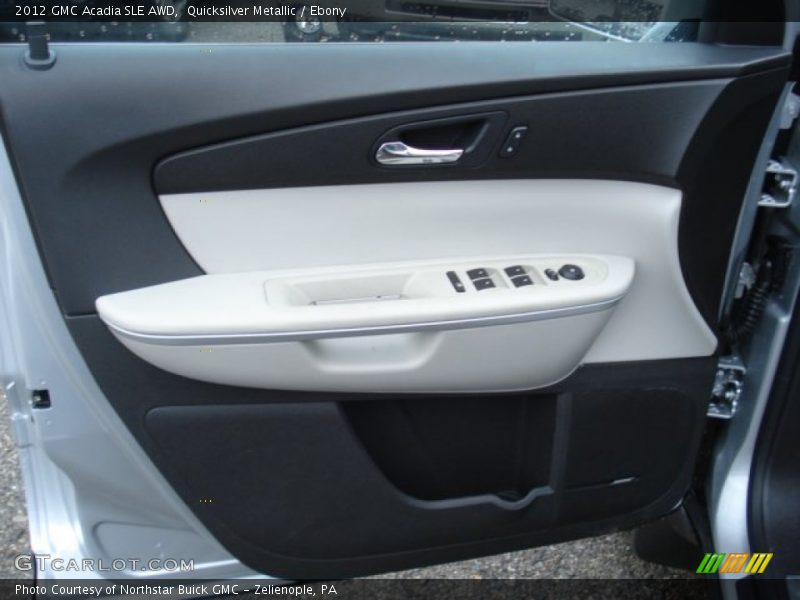 Quicksilver Metallic / Ebony 2012 GMC Acadia SLE AWD