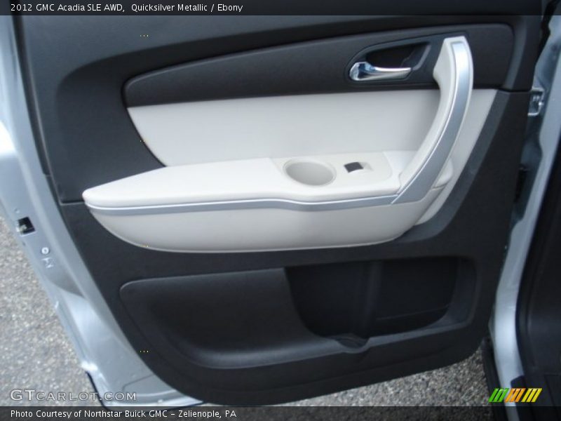 Quicksilver Metallic / Ebony 2012 GMC Acadia SLE AWD