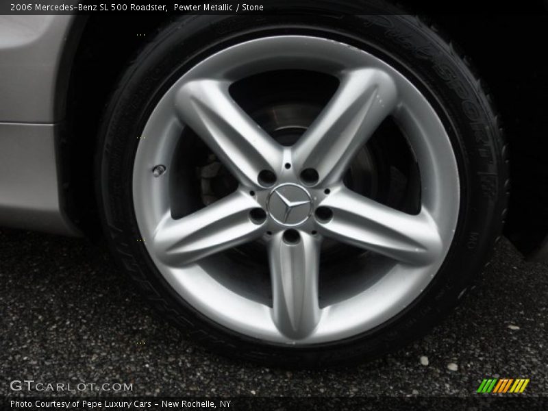 Pewter Metallic / Stone 2006 Mercedes-Benz SL 500 Roadster