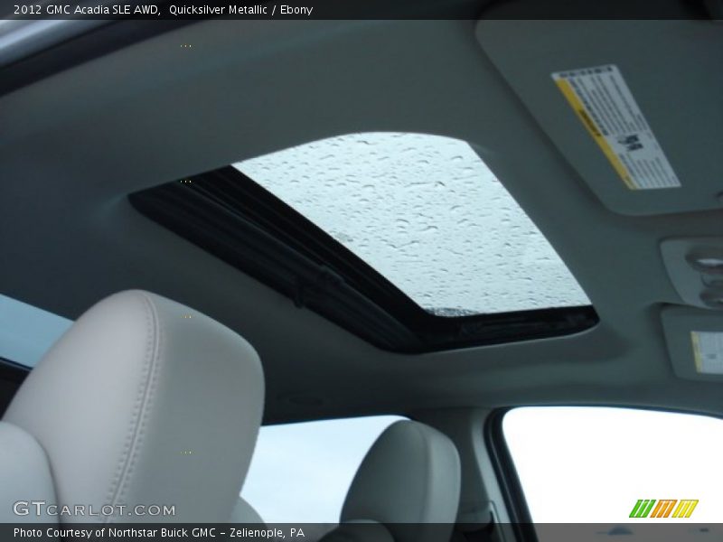 Quicksilver Metallic / Ebony 2012 GMC Acadia SLE AWD