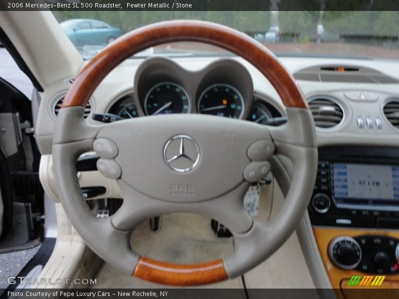 Pewter Metallic / Stone 2006 Mercedes-Benz SL 500 Roadster