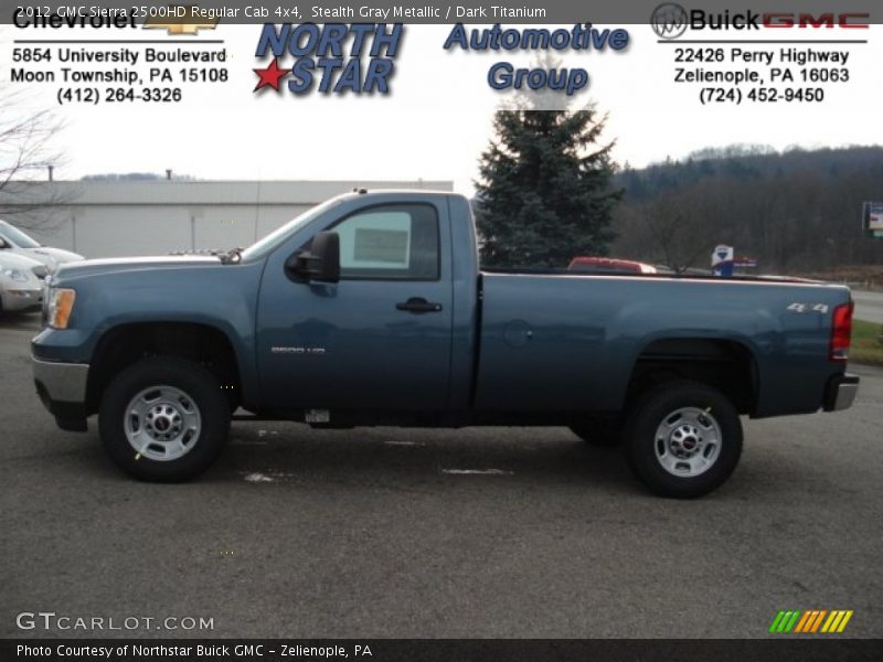 Stealth Gray Metallic / Dark Titanium 2012 GMC Sierra 2500HD Regular Cab 4x4