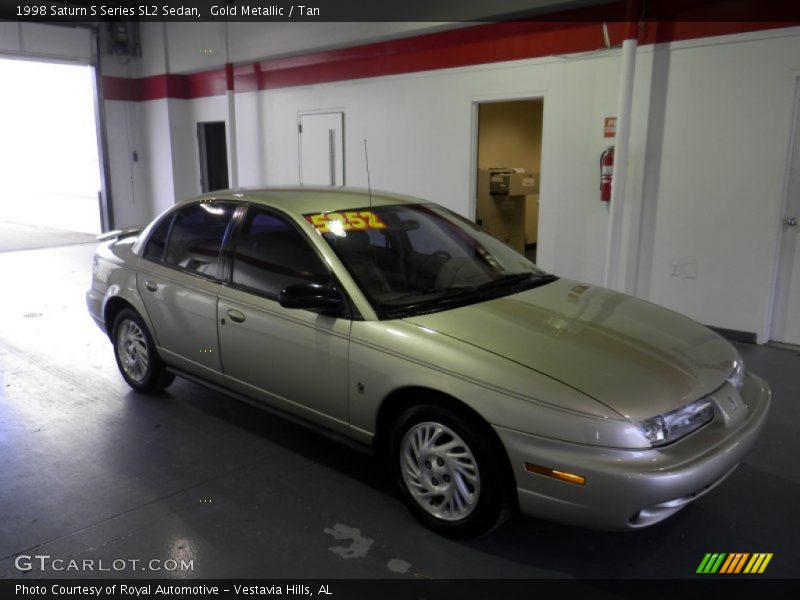 Gold Metallic / Tan 1998 Saturn S Series SL2 Sedan