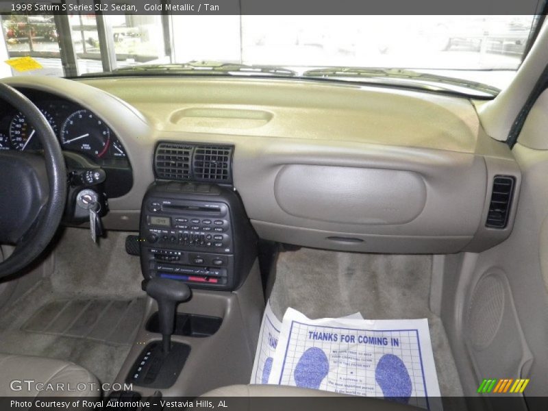 Gold Metallic / Tan 1998 Saturn S Series SL2 Sedan