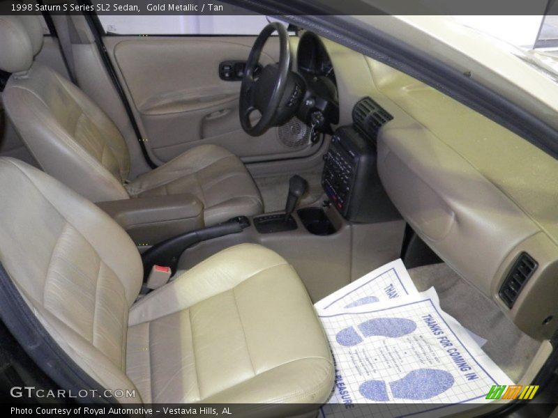 Gold Metallic / Tan 1998 Saturn S Series SL2 Sedan