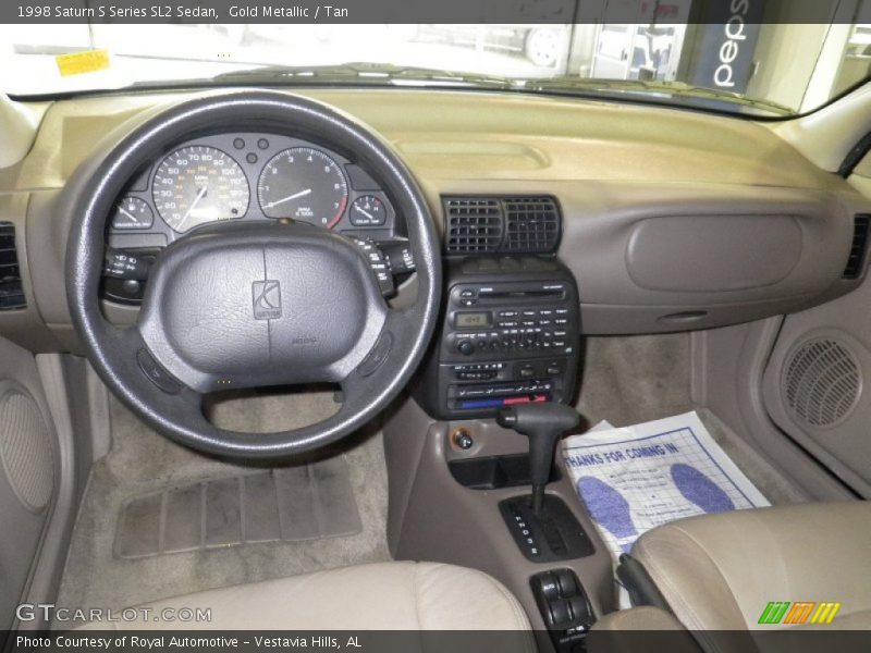 Gold Metallic / Tan 1998 Saturn S Series SL2 Sedan