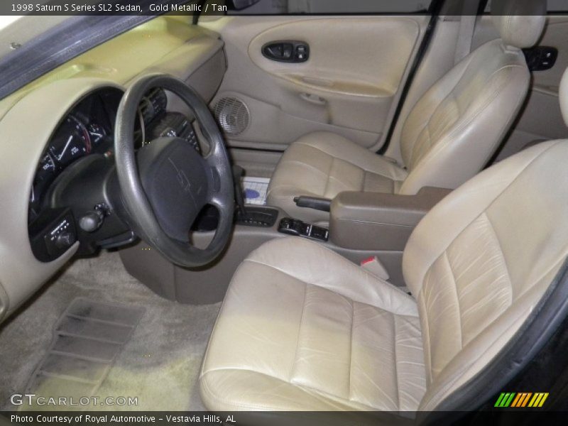 Gold Metallic / Tan 1998 Saturn S Series SL2 Sedan