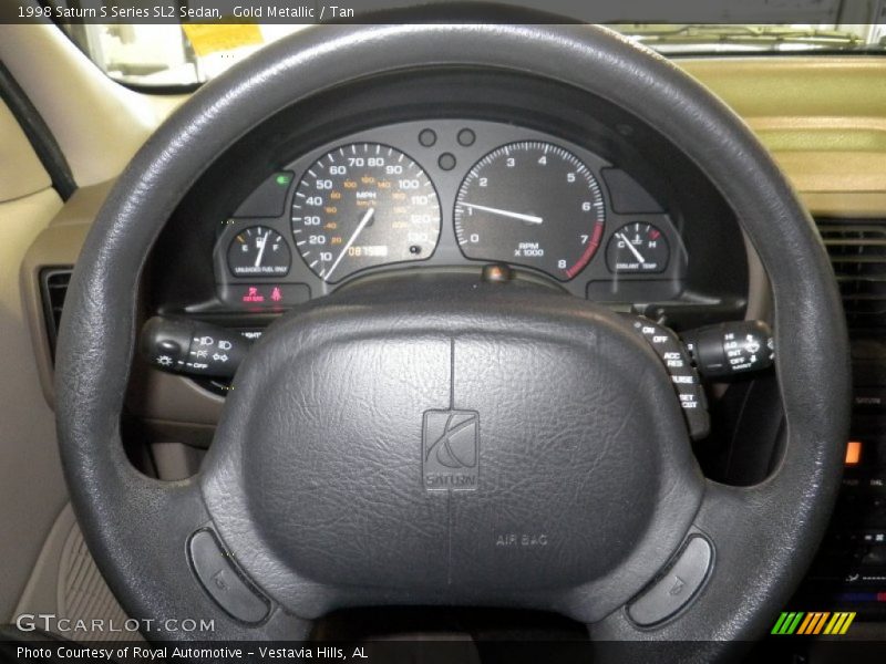 Gold Metallic / Tan 1998 Saturn S Series SL2 Sedan