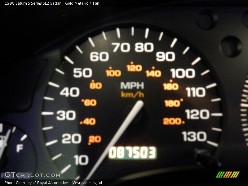 Gold Metallic / Tan 1998 Saturn S Series SL2 Sedan