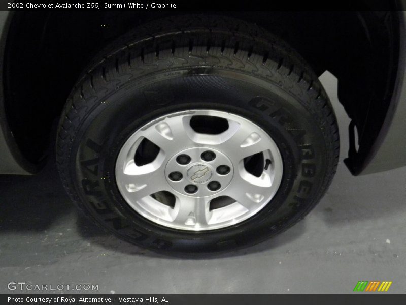 Summit White / Graphite 2002 Chevrolet Avalanche Z66