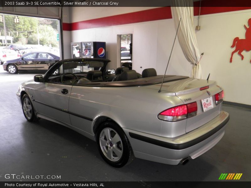 Silver Metallic / Charcoal Grey 2003 Saab 9-3 SE Convertible